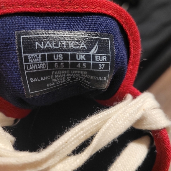 Nautica Red and White Sneakers - Picture 4 of 4